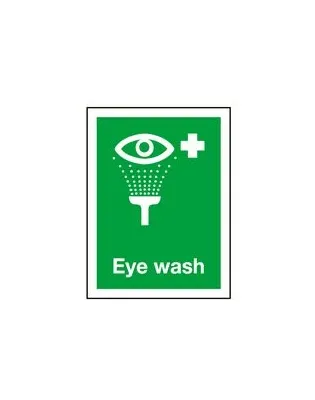 JanSan Eye Wash 200x150mm Sign Self Adhesive
