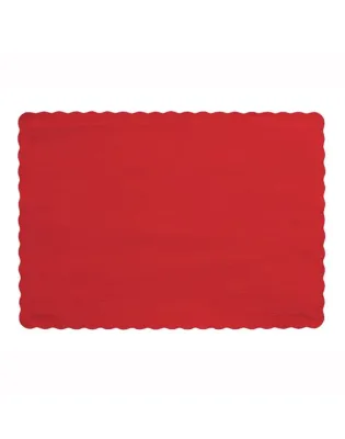 Placemats Embossed Red