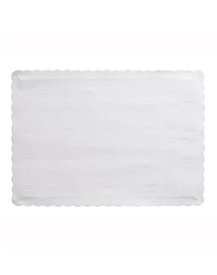 White Embossed Placemats