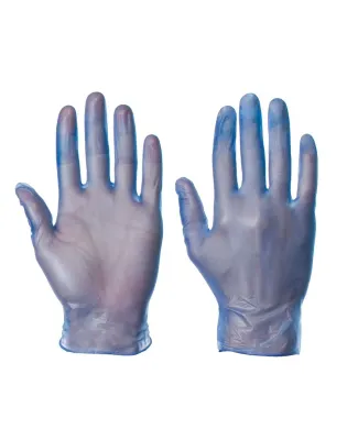 Small Blue Vinyl Gloves Powder Free