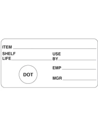 JanSan Food Rotation Shelf Life Labels