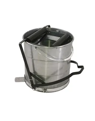 JanSan 10L Galvanised Bucket &amp; Roller