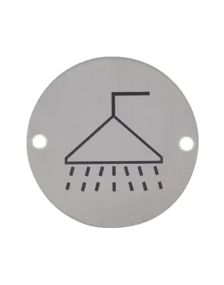 Stainless Steel Shower Sign