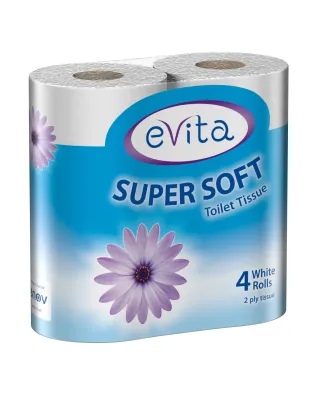 Evita Super Soft 2Ply Toilet Tissue White