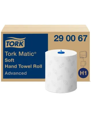 Tork 290067 Matic Soft Hand Towel Roll Advanced White