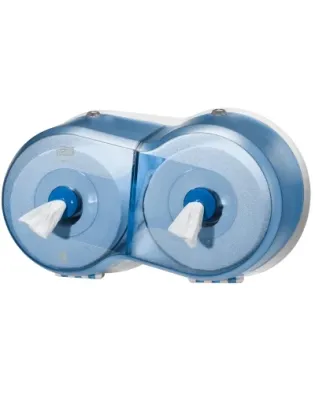 Tork SmartOne Twin Mini Toilet Roll Dispen Blue