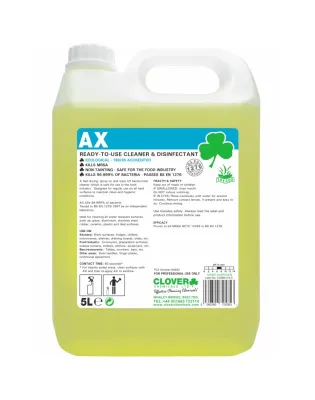 Clover AX Bactericidal Cleaner Disinfectant 5L