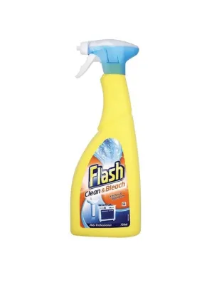 Flash Clean &amp; Bleach Spray RTU 750mL