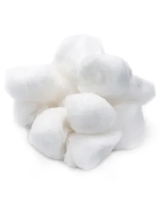 JanSan Cotton Wool Puffs White