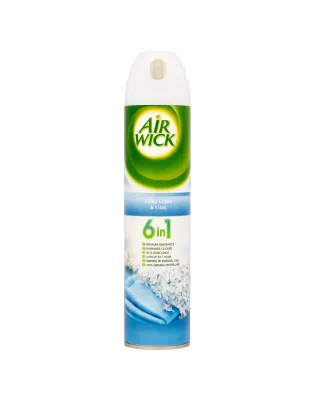 Air Wick Aerosol 6 in1 Crisp Linen &amp; Lilac -Instant Spray