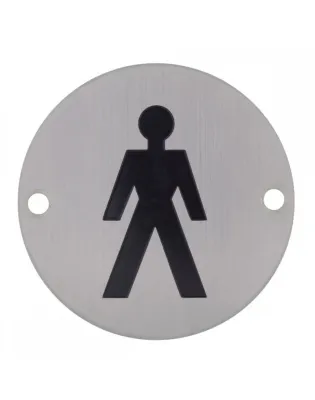 Stainless Steel Gents Sign