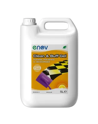 Enov F040 Clean & Buff Lemon Floor Gel Cleans, Polishes & Deodorises