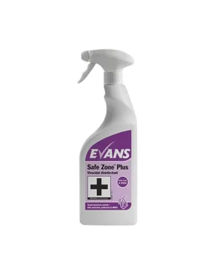 Evans Safe Zone Plus Disinfectant Cleaner RTU 750mL