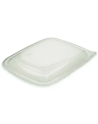 Sabert HOT52871 Rectangular Microwavable Vented Lid Clear