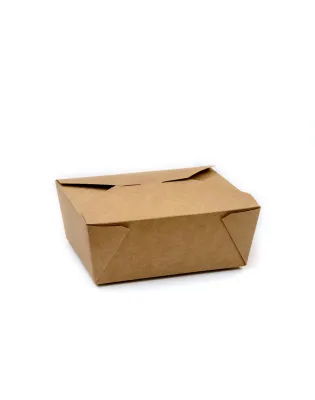 Brown No8 Compostable Leakproof Food Carton 1324ml