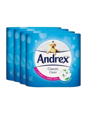 Andrex Classic Toilet Rolls White 2 Ply