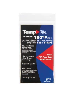TempRite 180 Degrees F Dishwasher Temperature Test Strip