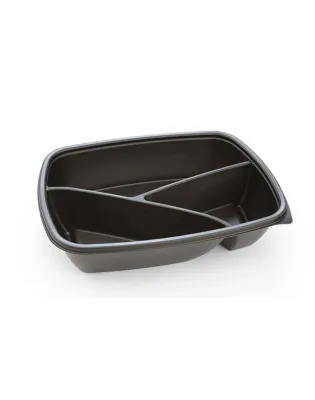 Sabert Fastpac 3 Compartment Microwavable Container 900mL