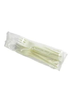 Vegware 4 in 1 CPLA White Cutlery Set