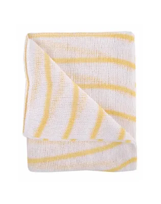 JanSan Yellow Striped Bleached Dishcloths