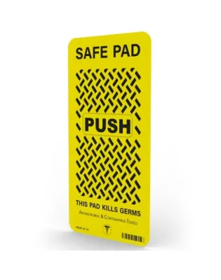 Safe Pad Antibacterial 20cm Push Pad Yellow