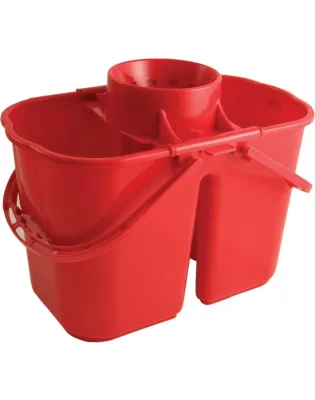 JanSan Red 15L Twin Mop Bucket