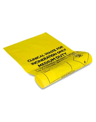 JanSan 80L 5Kg Yellow Clinical Waste Bags