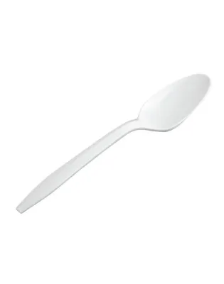 White Plastic Tea Spoons