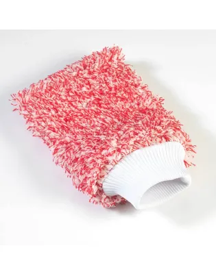 JanSan Advanced Microfibre Chenille 420gsm Red Wash Mitt