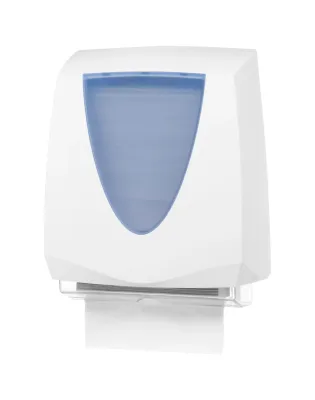 Ellipse White &amp; Blue Large Paper Towel Dispenser