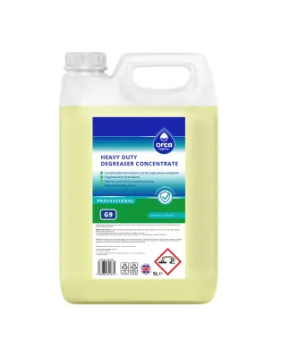 Orca Hygiene G9 Heavy Duty Degreaser Concentrate 5L