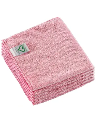 Vileda r-MicroTuff Red Swift Recycled Microfibre Cloths