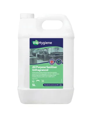 BioHygiene All Purpose Sanitiser Unfragranced Concentrated 5L