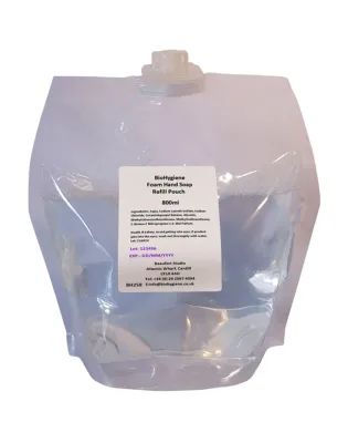 BioHygiene Foam Hand Soap Fragranced Pouch Refill 800mL