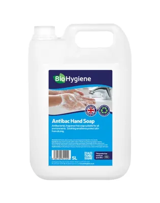 BioHygiene Antibacterial Hand Soap Unfragranced 5L