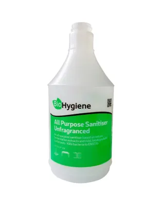 BioHygiene All Purpose Sanitiser Unfragranced Empty Bottle 750mL