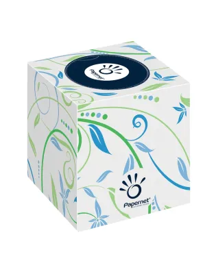 Papernet 419588 Cube Facial Tissue 3 Ply White