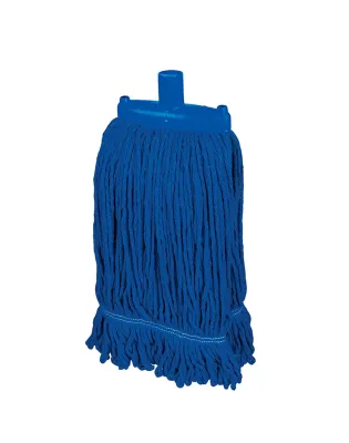JanSan Hygiemix Socket Coloured Synthetic Prairie 340g Mop Heads Blue