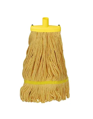 JanSan Hygiemix Socket Coloured Synthetic Prairie 450g Mop Heads Yellow