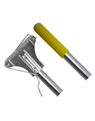 JanSan Kentucky Aluminium Handle &amp; Metal Fitting 54" 137cm Yellow