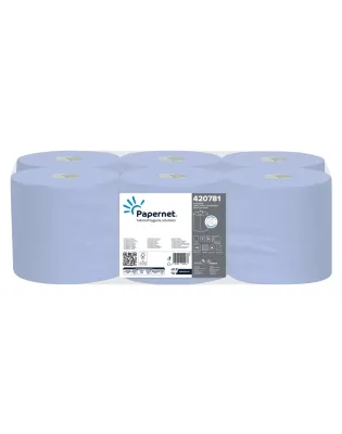 Papernet 420781 Centrefeed 2 Ply Tissue 120 M Blue