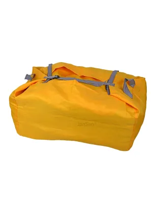 JanSan Mobile Hamper Style 140gsm Laundry Bags Yellow Saver Pack