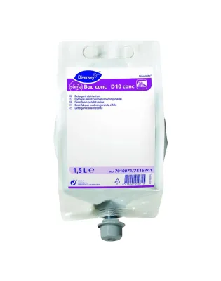 Suma Bac Sanitiser D10 Divermite Pouch Concentrated Detergent Disinfectant 1.5L