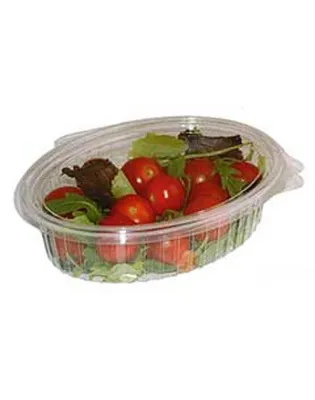 300mL Elipack Oval Hinged Containers