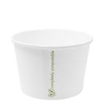 Container, Ice Cream/Soup, White, 8oz