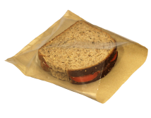 Film Fronted Bag, 10" x 10", Kraft