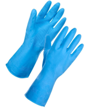 JanSan Rubber Gloves, Household, Small, Blue