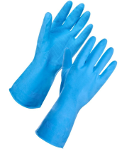 JanSan Rubber Gloves, Household, X Large, Blue