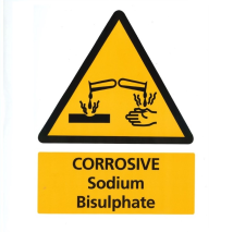 Commercial pH Minus Dry Acid Sodium,Bisulphate Sign