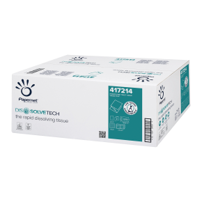 Toilet Paper, Bulk Pack, Papernet Dissolvetech, 1 Ply